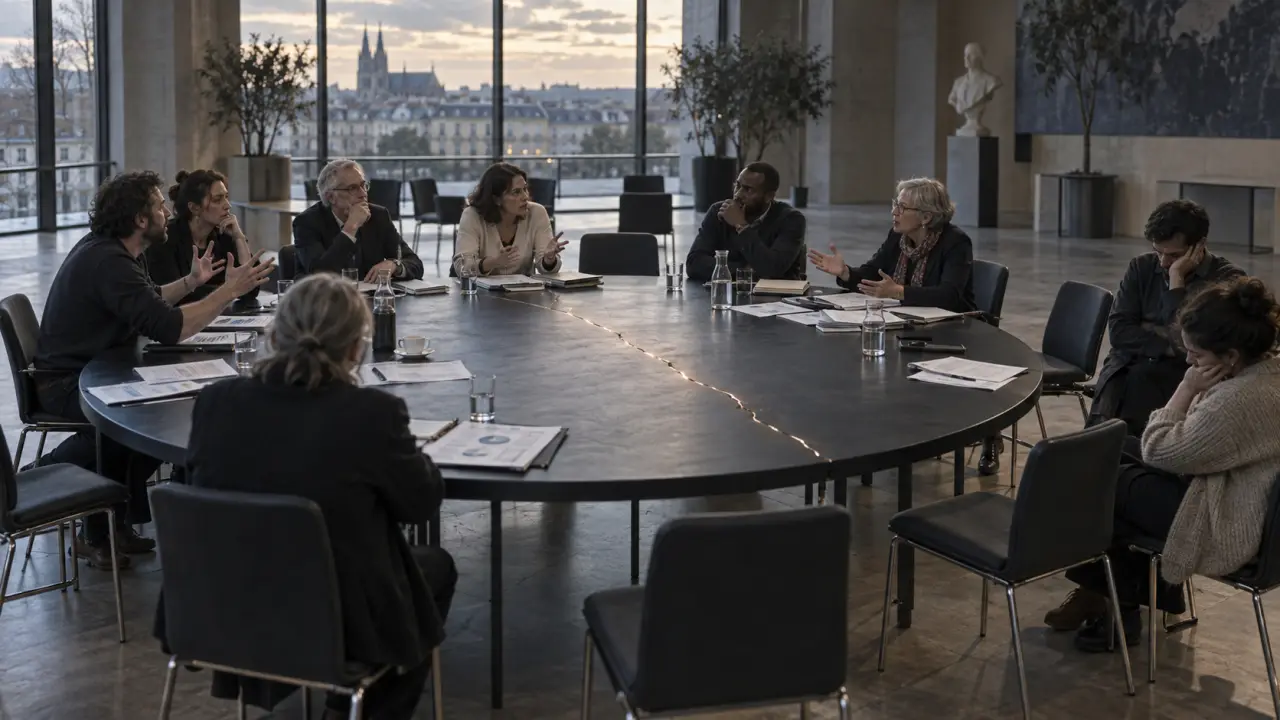 Citoyennes et citoyens réunis lors d'une assemblée publique