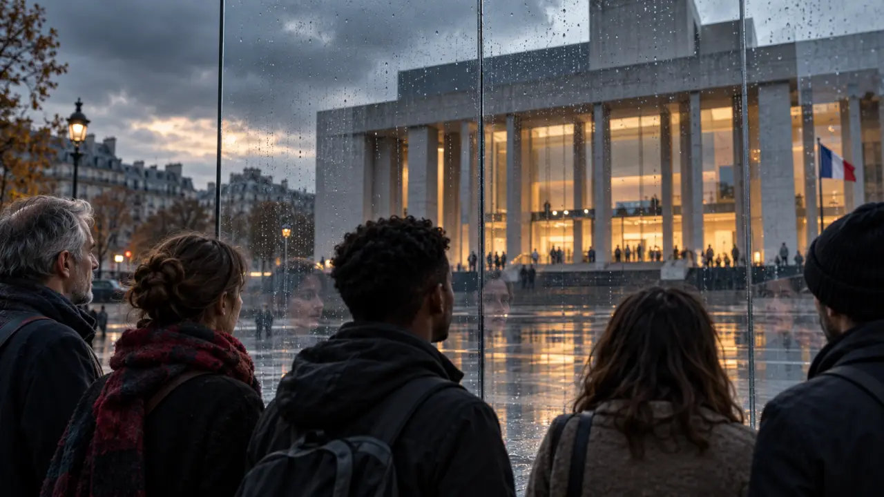 Citoyens français réunis pour un échange public sur l'avenir des institutions