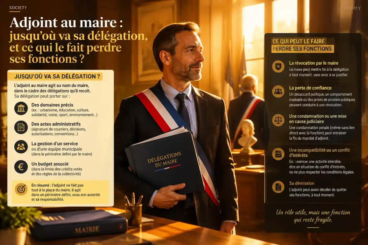 Adjoint au maire : jusqu'où va sa délégation, et ce qui le fait perdre ses fonctions